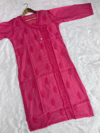 Chanderi Angrakha Style - Chikankari official