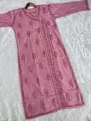 Chanderi Angrakha Style - Chikankari official