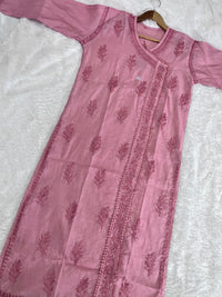 Chanderi Angrakha Style - Chikankari official