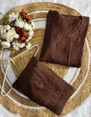 Chanderi Angrakha Style With Lace Pattern - Chikankari official