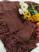 Chanderi Booti bindi with Muqaish - Chikankari official
