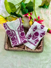 Chanderi Charm Combo - Chikankari official