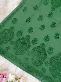 Chanderi Dyeable Expert Handwork Kurta - Chikankari official