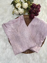 Chanderi Golden Dots Set - Chikankari official