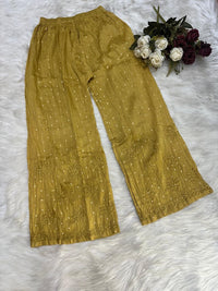 Chanderi Golden Dots Set - Chikankari official