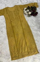Chanderi Golden Dots Set - Chikankari official
