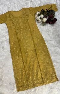 Chanderi Golden Dots Set - Chikankari official