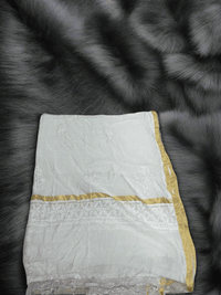 Chanderi Handwork Dupatta - Elegant Embroidered Stole - Chikankari official