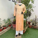 Chanderi Ombre Straight Kurta - Chikankari official