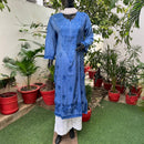 Chanderi Ombre Straight kurtis - Chikankari official