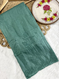 Chanderi Plazzo Combo in pastle shades - Chikankari official