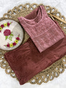 Chanderi Plazzo Combo in pastle shades - Chikankari official