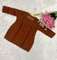 Chanderi short top light weight - Chikankari official