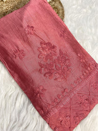 chanderi silk masterpiece CORD set - Chikankari official