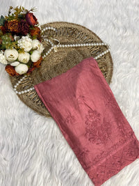 chanderi silk masterpiece CORD set - Chikankari official