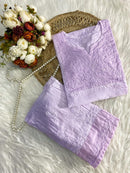Chanderi Silk pastel Chikan combo - Chikankari official