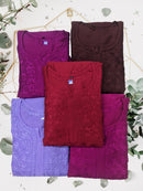 Chanderi Silk Soft Kurta and pant - Chikankari official