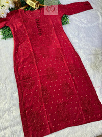 Chanderi Teeki Set ( Deepa Special) - Chikankari official