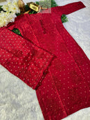 Chanderi Teeki Set ( Deepa Special) - Chikankari official