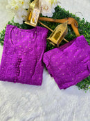 Chanderi Teeki Set ( Deepa Special) - Chikankari official