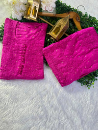 Chanderi Teeki Set ( Deepa Special) - Chikankari official