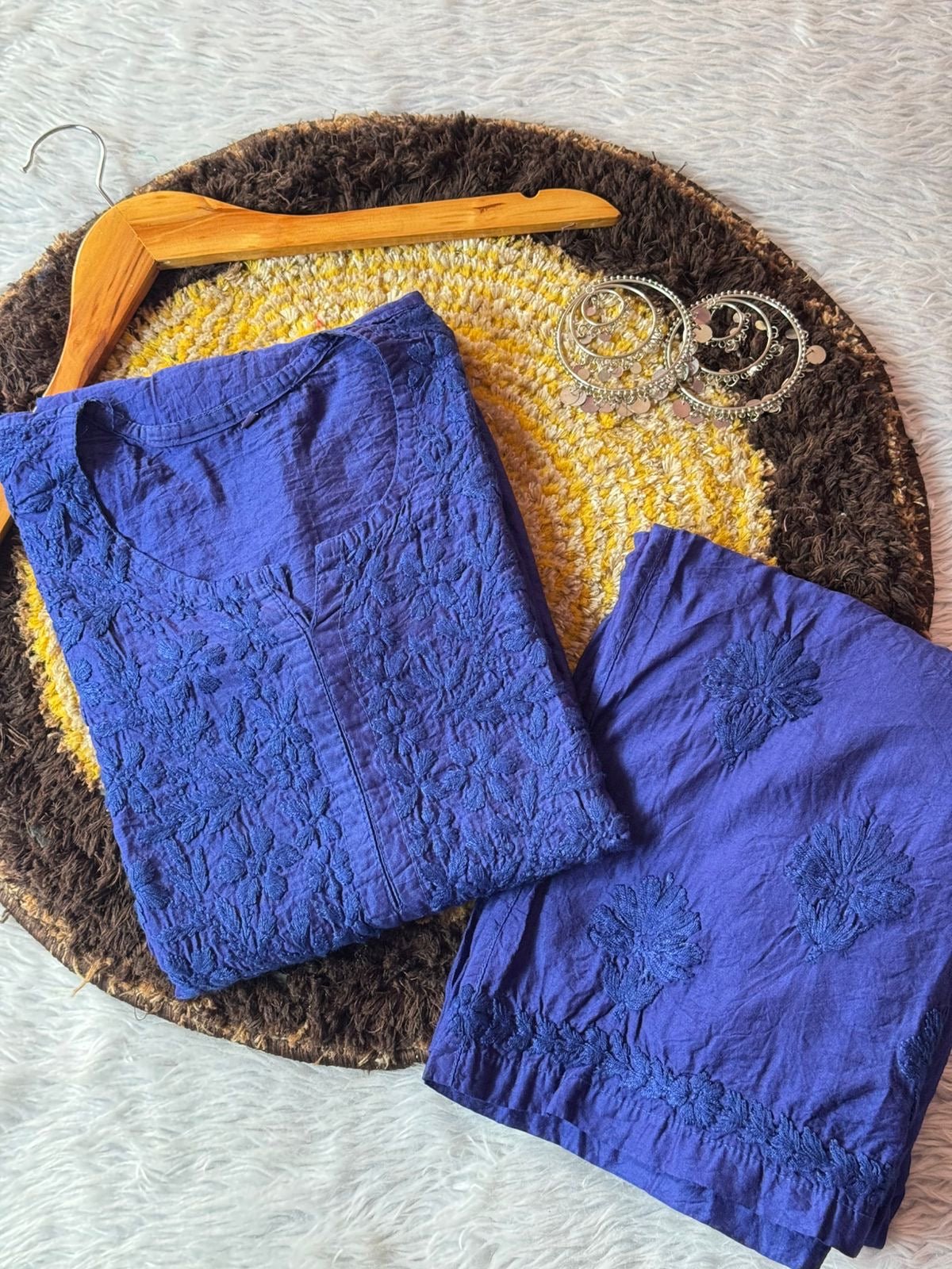 Chanderi Tone to tone Combo - Chikankari official