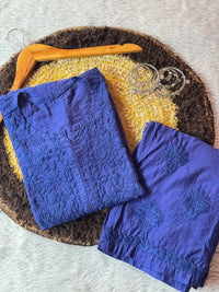 Chanderi Tone to tone Combo - Chikankari official