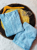 Chanderi Tone to tone Combo - Chikankari official