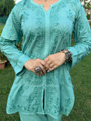 Charm Pure Mul Mul Crafted Set - Chikankari official