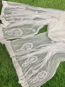 Chiffon Heavy Embroidery dupatta 2.25mtr - Chikankari official