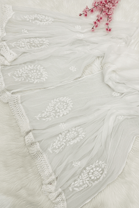 Chiffon Heavy Embroidery dupatta 2.25mtr - Chikankari official