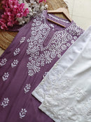 Chikan Rayon Gala Buti - Chikankari official