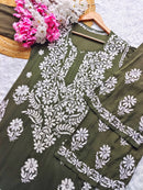 Chikankari Flower Embroidered sets - Chikankari official