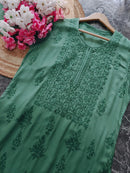 Chikankari Official Soft Modal Ombre Chikankari kurtis