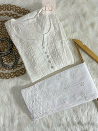 Chikankari Pocket Gown - Chikankari official