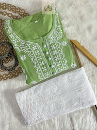 Chikankari Pocket Gown - Chikankari official