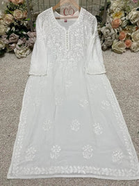 Chikankari Rayon 3pc Set - Chikankari official