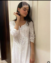 Chikankari Rayon 3pc Set - Chikankari official