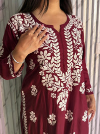Chikankari rayon kurti - Chikankari official