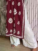 Chikankari rayon kurti - Chikankari official