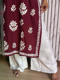 Chikankari rayon kurti - Chikankari official