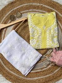 Chikankari rayon kurti - Chikankari official