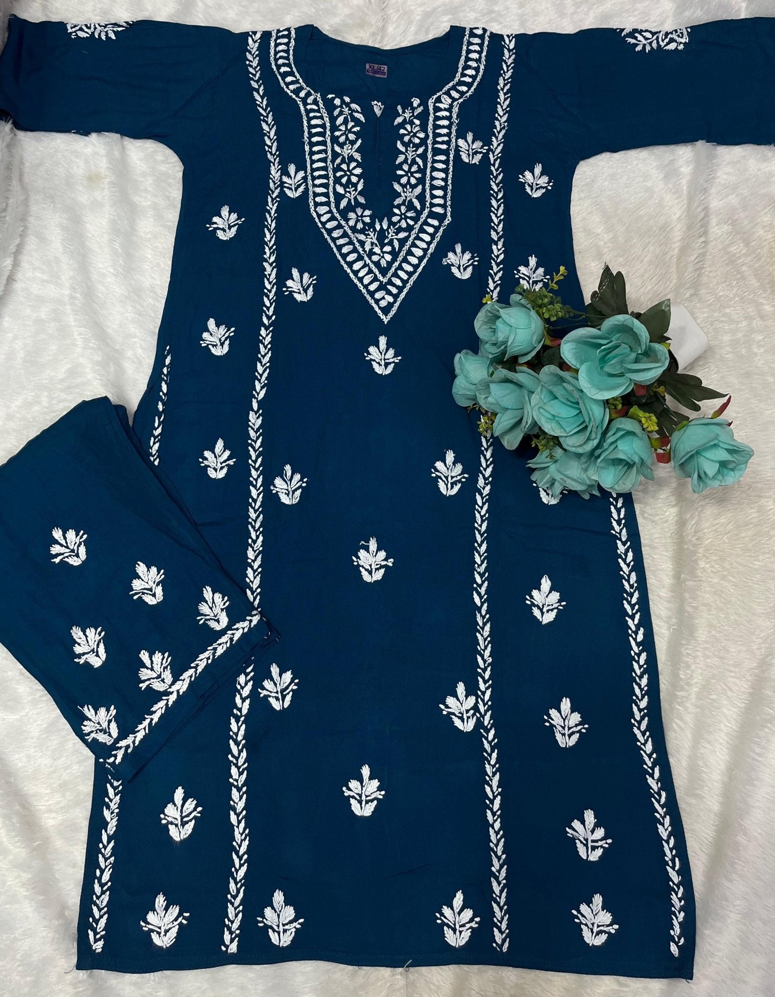 Chikankari x Mother of dragons 2pc Set - Chikankari official