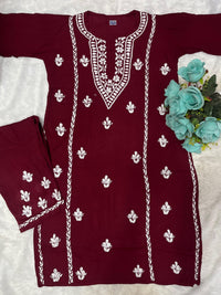 Chikankari x Mother of dragons 2pc Set - Chikankari official