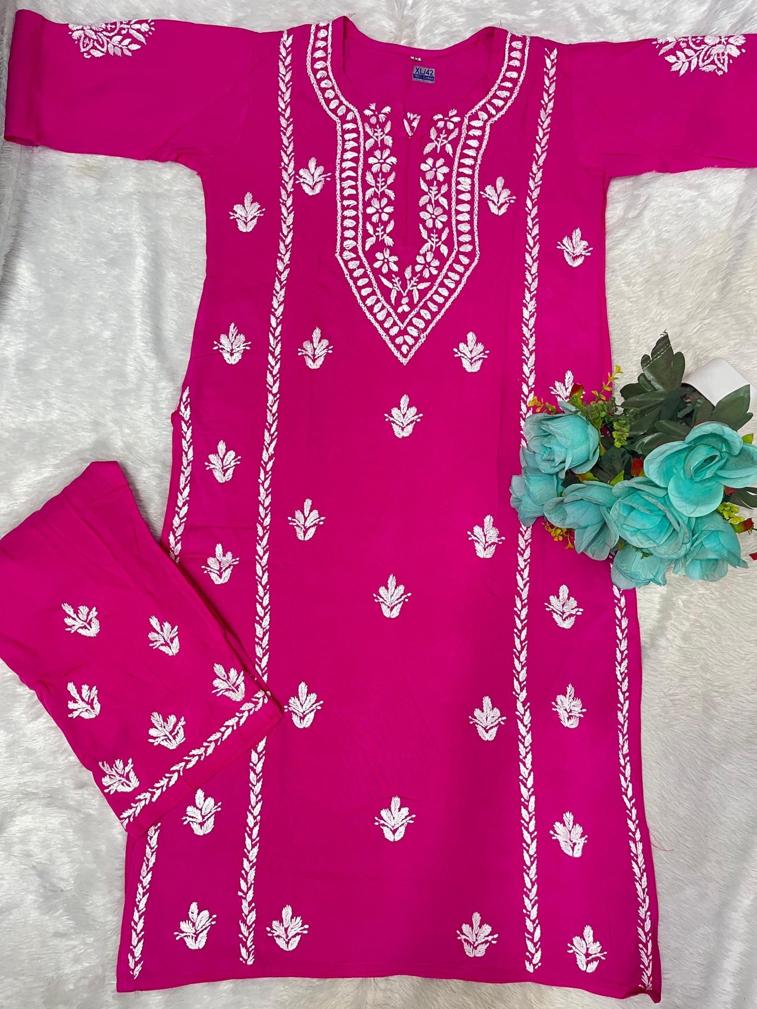 Chikankari x Mother of dragons 2pc Set - Chikankari official