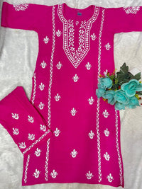 Chikankari x Mother of dragons 2pc Set - Chikankari official