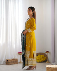 Chinom Heavy embroidery Festive sequence work 3pc Set - Chikankari official