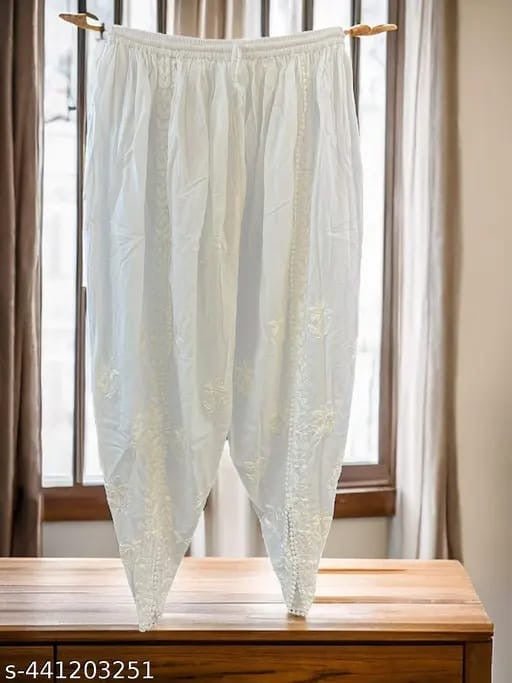 Comfort Chikan Dhoti - Chikankari official