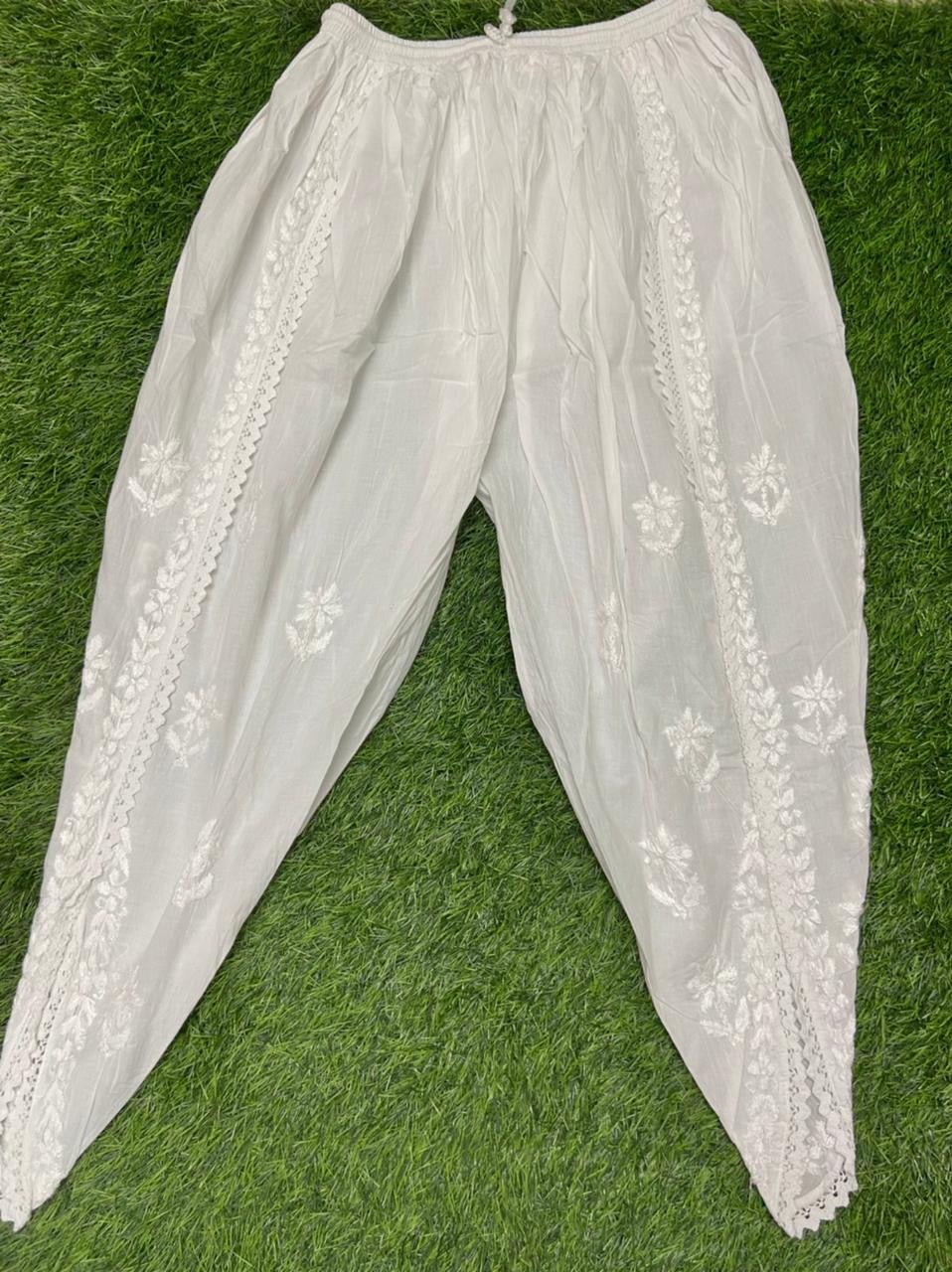 Comfort Chikan Dhoti - Chikankari official
