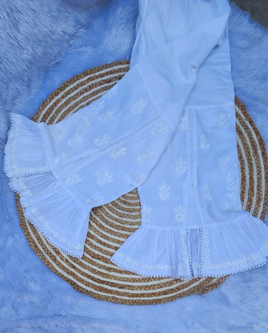 Comfort Cotton Plazzo - Chikankari official